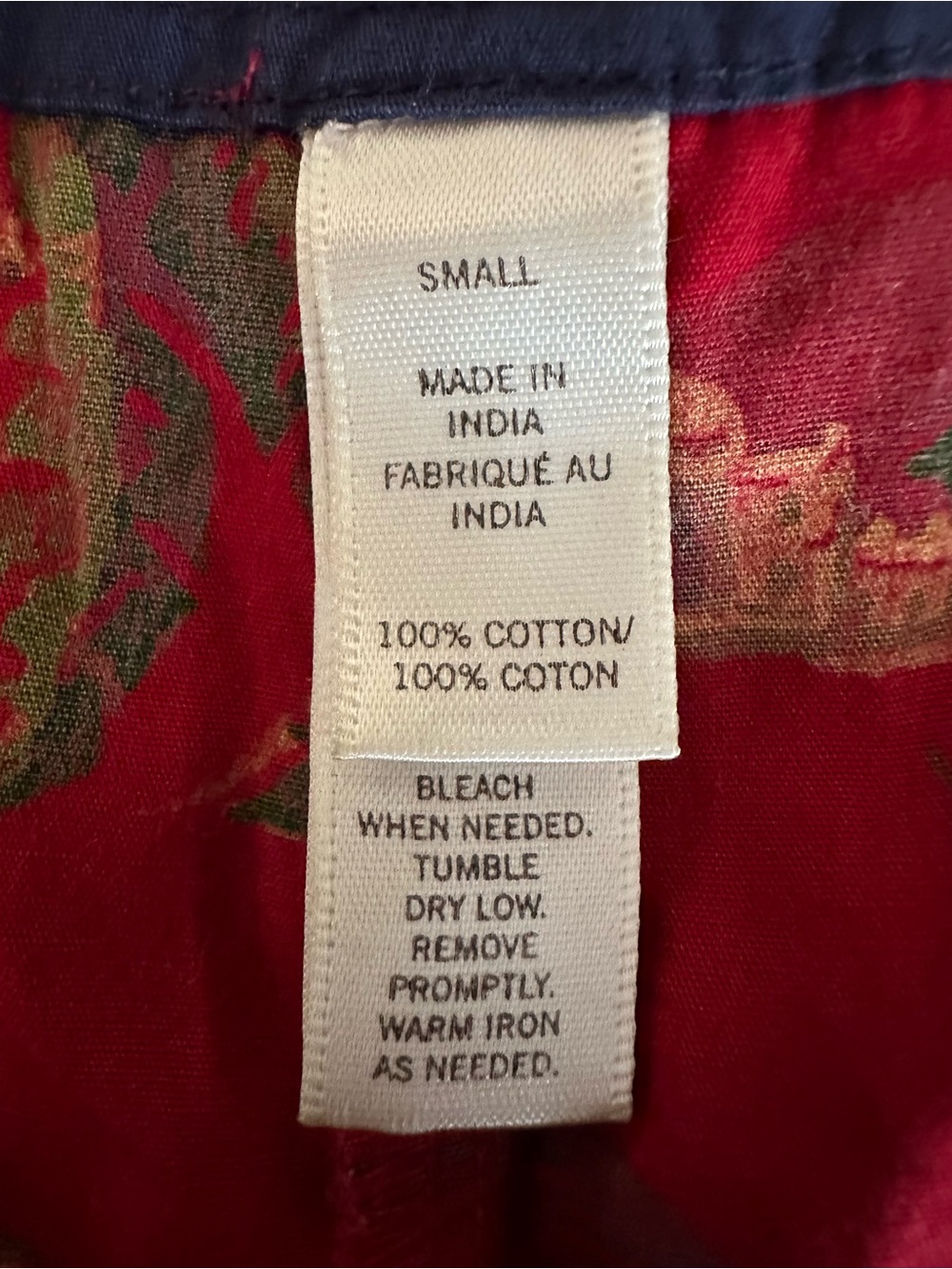 Pottery Barn chinoiserie pants lounge India elephants red drawstring cottagecore - Picture 10 of 12
